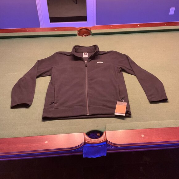 The North Face Anchor Full Zip Fleece Jacket Men's Black Brand New Large - Picture 1 of 9